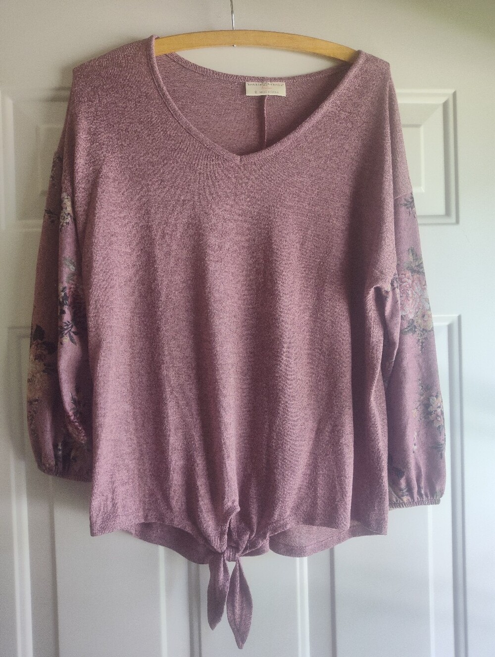 Women's Bobbi Brooks Mauve Tunic Too Size S Bust 36"